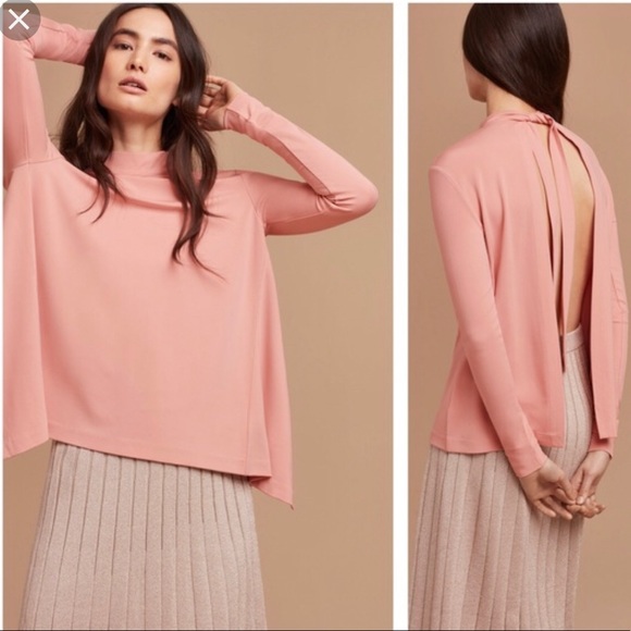 Aritzia Wilfred Open back tie Blouse - Picture 2 of 4